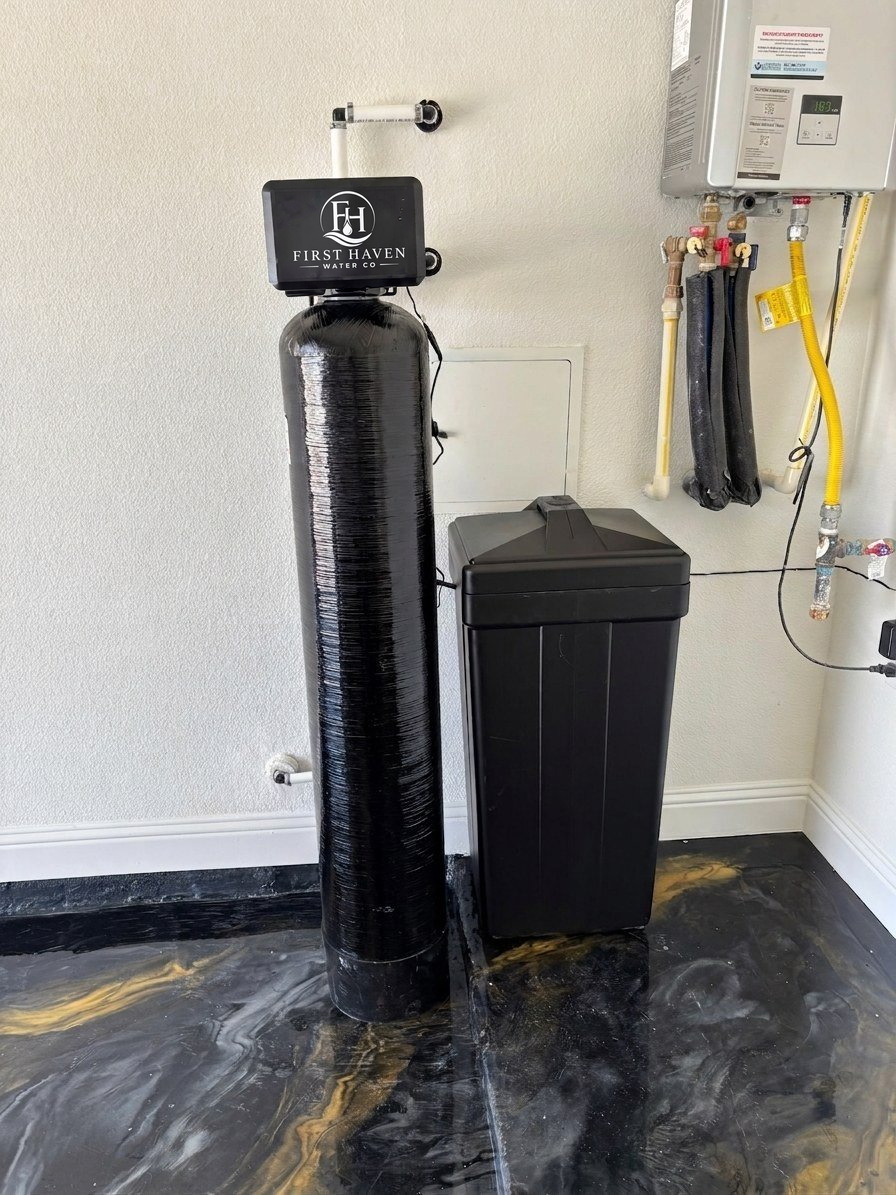 Water treatment system installation, example 1