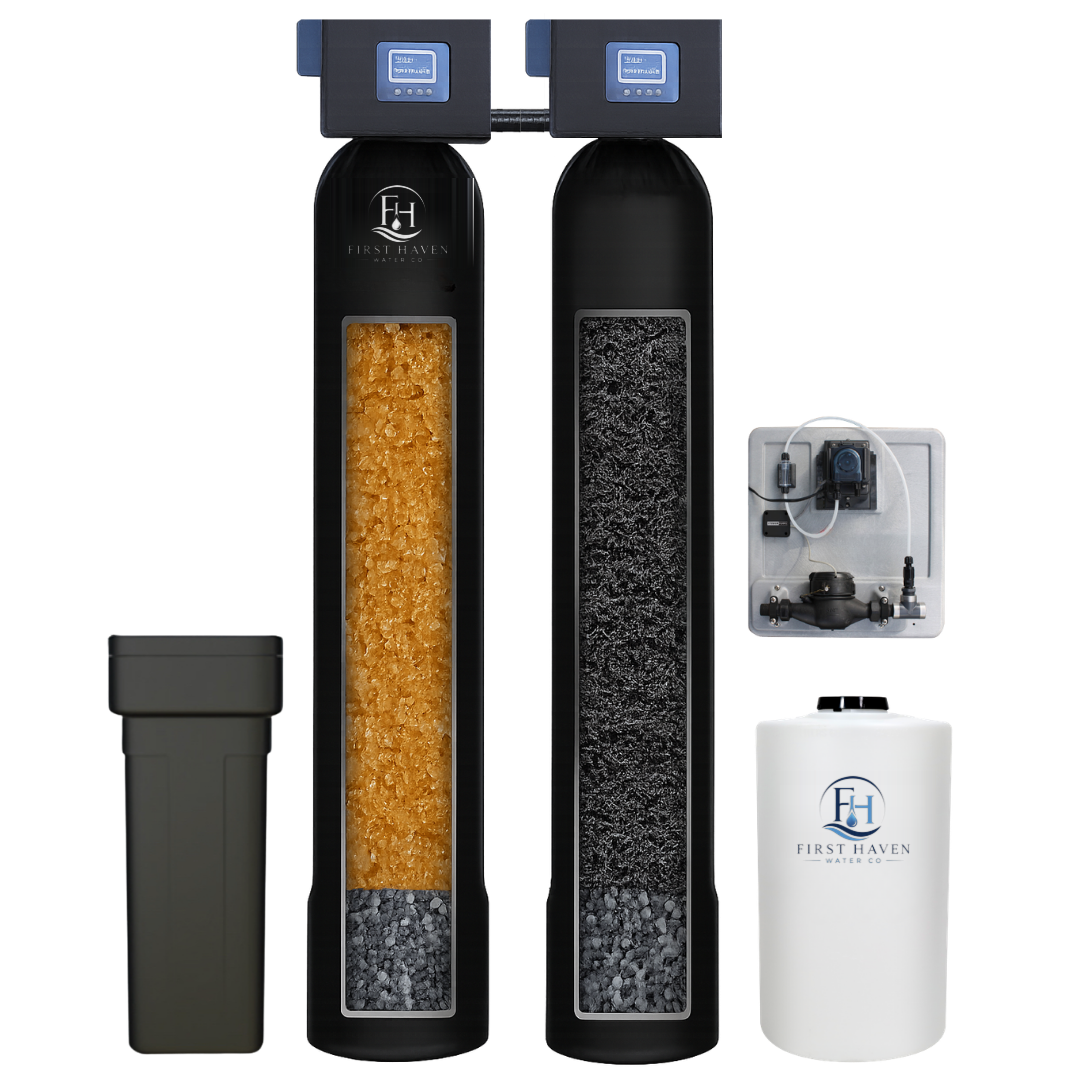 Home Iron and Sulfur Removal System installed by First Haven Water Co